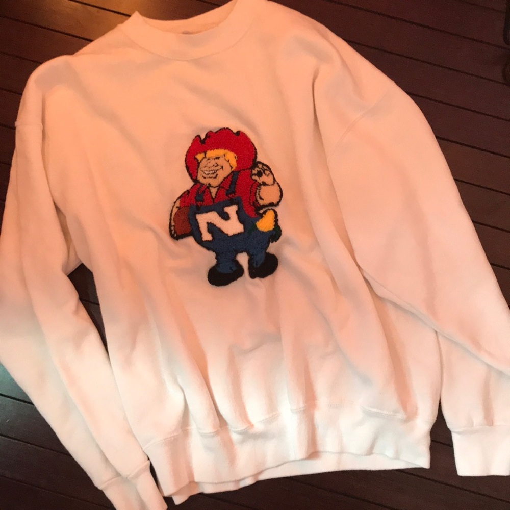 Oversized "Nebraska Cornhusker" Crewneck